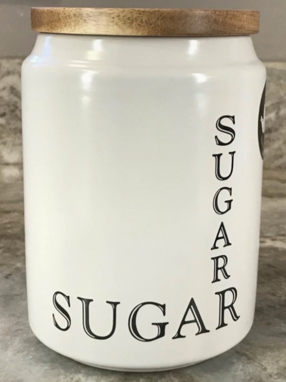 VTG Farmhouse Style the old Pottery Company Sugar Canister